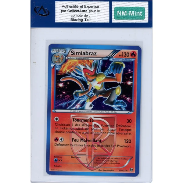 Carte Pokémon Simiabraz 17/135 COLLECTAURA NM-Mint