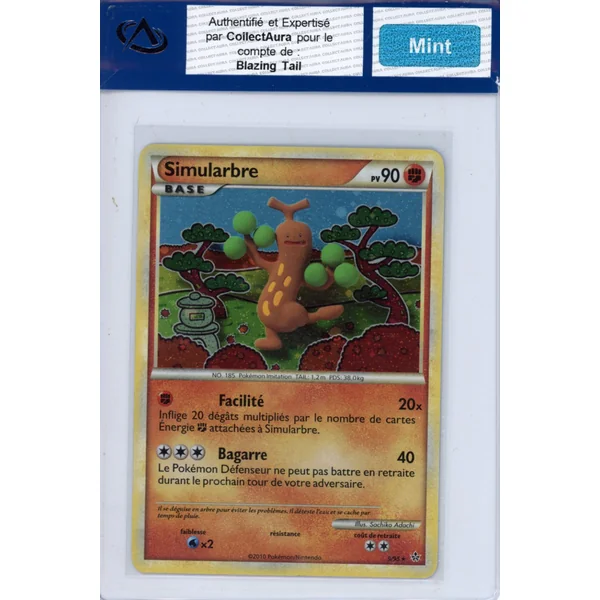 Carte Pokémon Simularbre 9/95 COLLECTAURA Mint