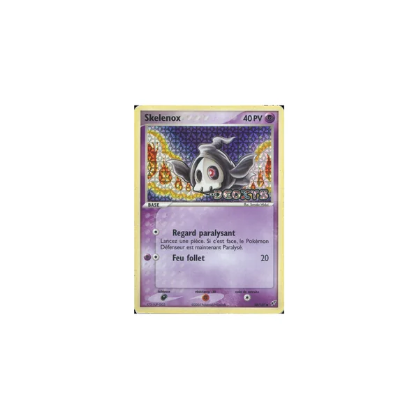 Carte Pokémon Skelenox 58/107 Commune Deoxys