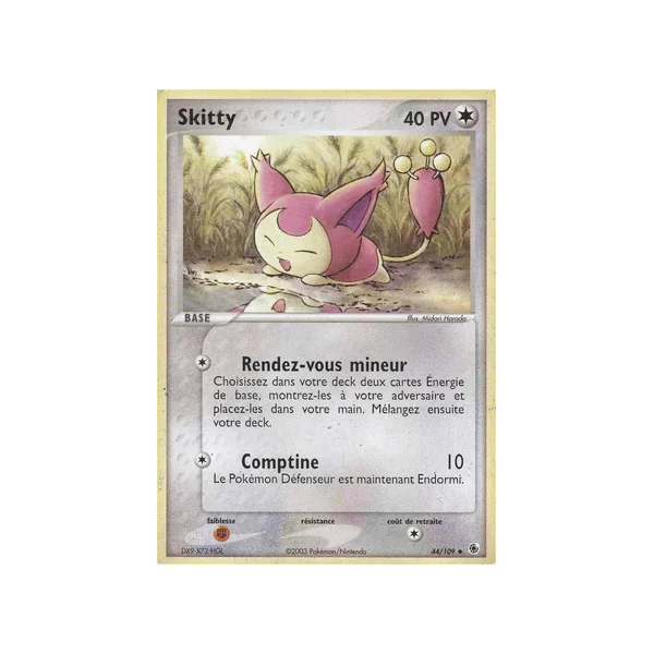 Carte Pokémon Skitty 44/109 Peu commune Rubis & Saphir