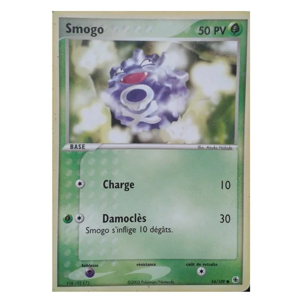 Carte Pokémon Smogo 54/109 Commune Rubis & Saphir