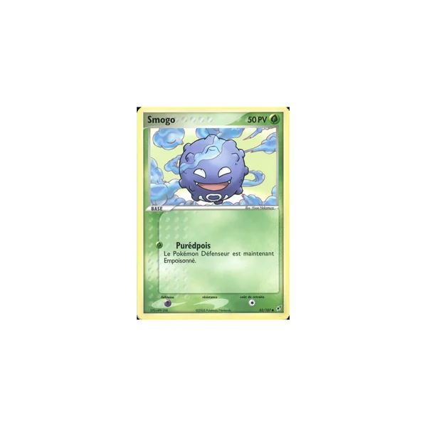 Carte Pokémon Smogo 62/107 Commune Deoxys