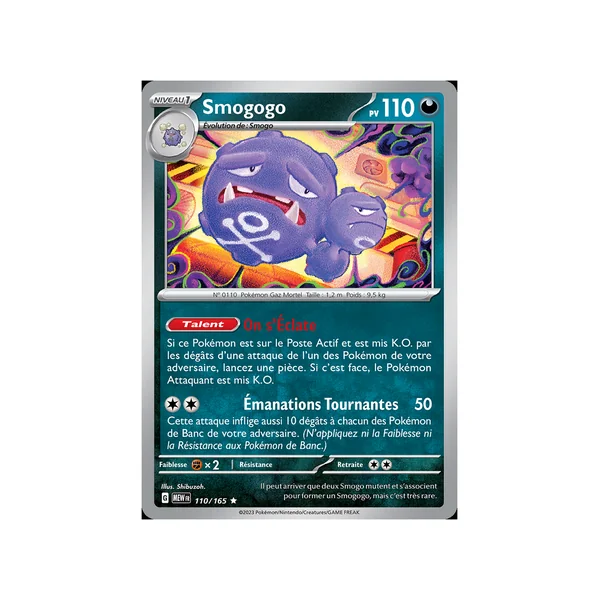 Carte Pokémon Smogogo 110/165 Holographique 151