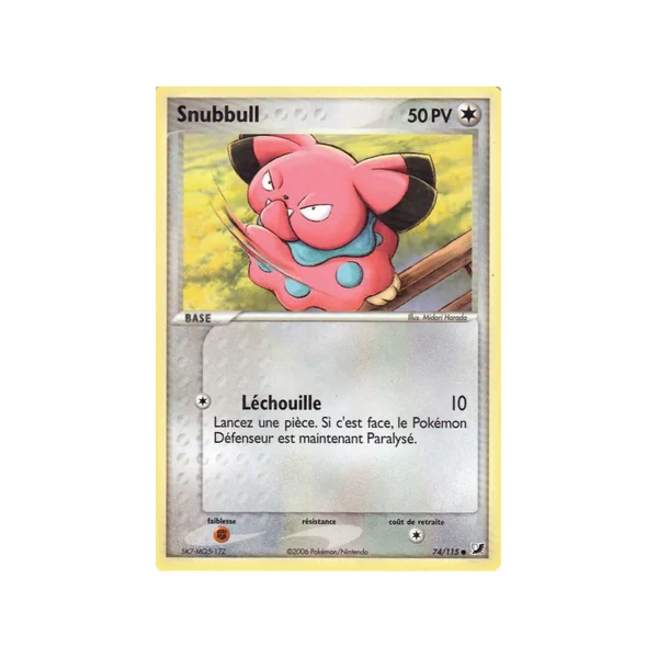 Carte Pokémon Snubbull 74/115 Commune Forces Cachées