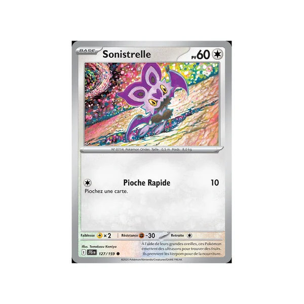 Carte Pokémon Sonistrelle 127/159 Commune Aventures Ensemble