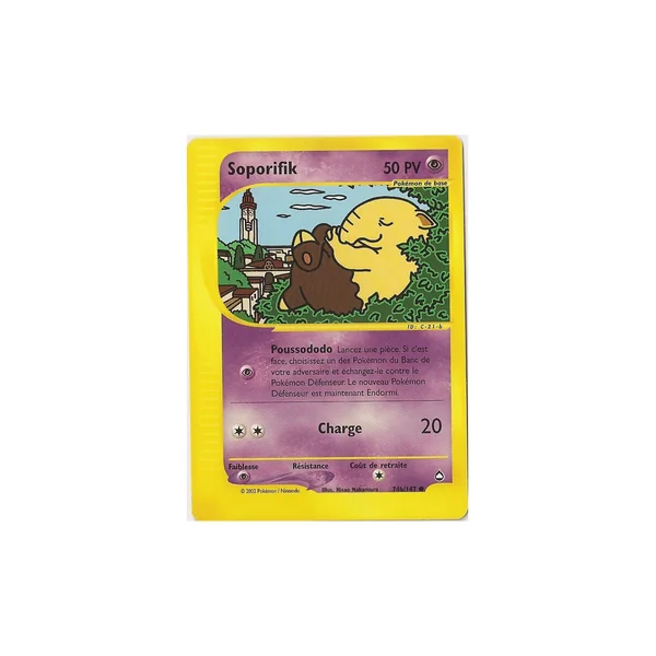 Carte Pokémon Soporifik 74b/147 Commune Aquapolis