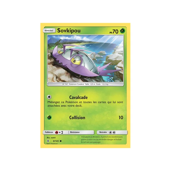 Carte Pokémon Sovkipou 8/145 Commune Gardiens Ascendants
