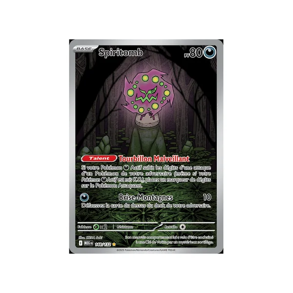 Carte Pokémon Spiritomb 148/132 AR Méga-Évolution (JCC)