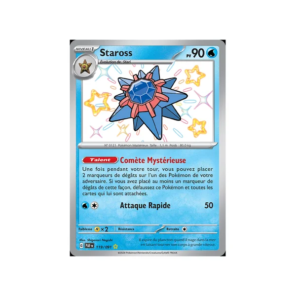 Carte Pokémon Staross 119/091 Shiny Destinées de Paldea