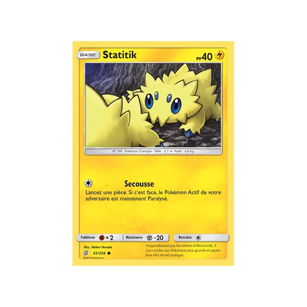Carte Pokémon Statitik 61/236 Commune Harmonie des Esprits