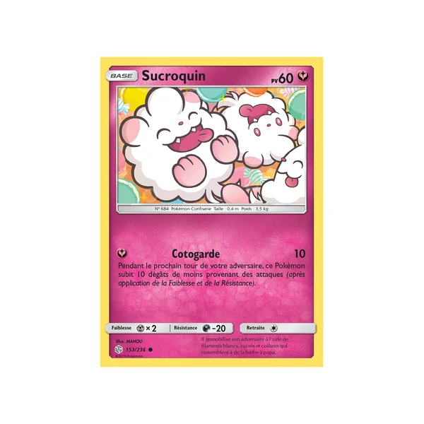 Carte Pokémon Sucroquin 153/236 Commune Éclipse Cosmique