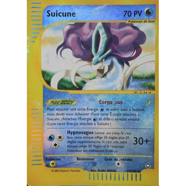 Carte Pokémon Suicune 37/147 Rare Aquapolis