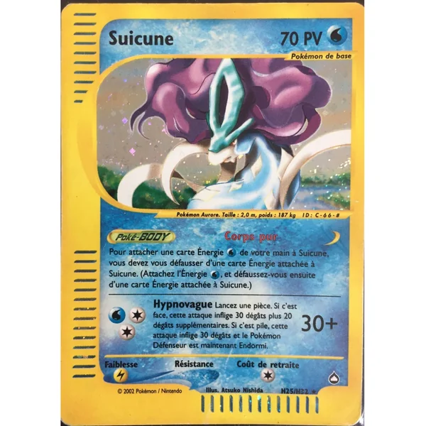 Carte Pokémon Suicune H25/H32 Holographique Aquapolis