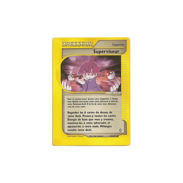 Carte Pokémon Superviseur 133/147 Peu commune Aquapolis