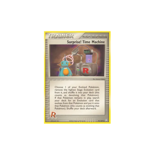 Carte Pokémon Surprise! Time Machine 91/109 Peu commune Team Rocket Returns