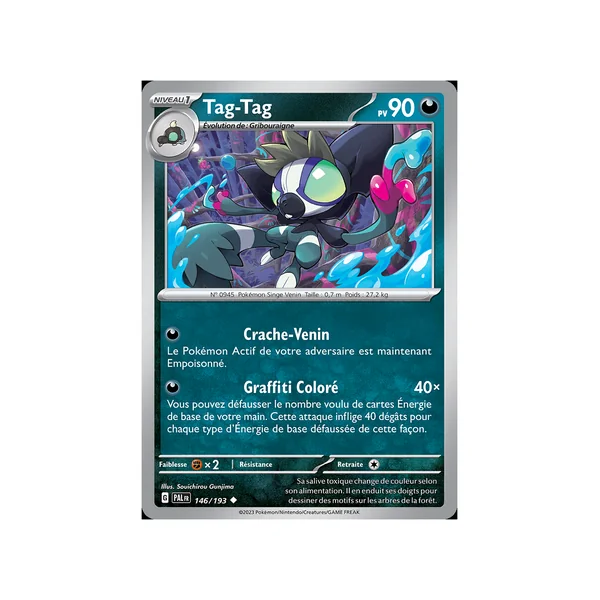 Carte Pokémon Tag-Tag 146/193 Peu commune Évolutions à Paldea