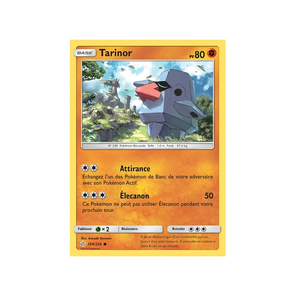 Carte Pokémon Tarinor 106/236 Commune Éclipse Cosmique
