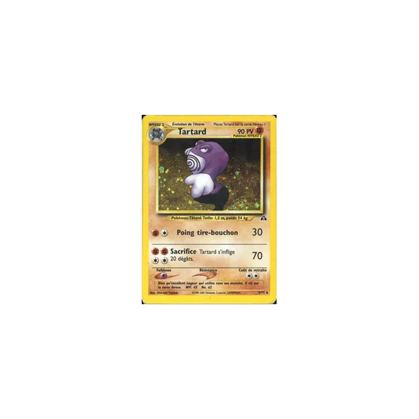 Carte Pokémon Tartard 9/75 Holographique Neo Discovery