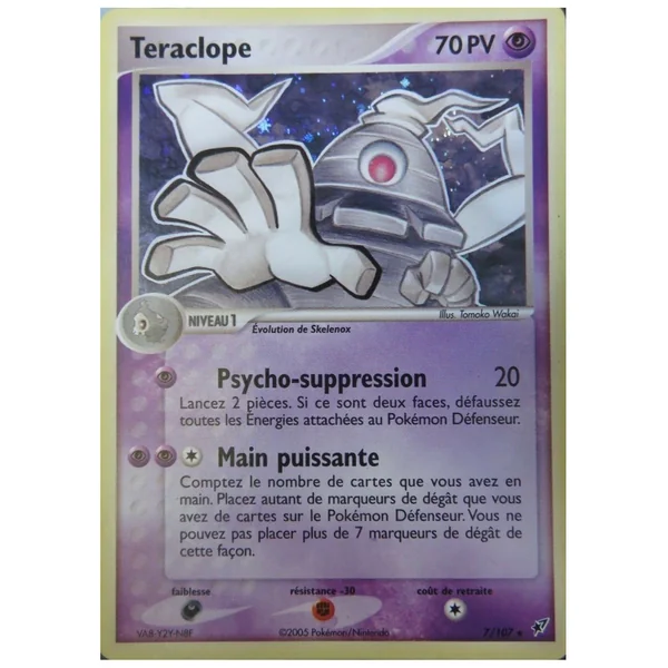 Carte Pokémon Teraclope 7/107 Holographique Deoxys