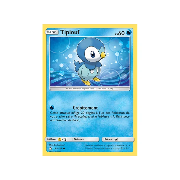 Carte Pokémon Tiplouf 31/156 Commune Ultra-Prisme