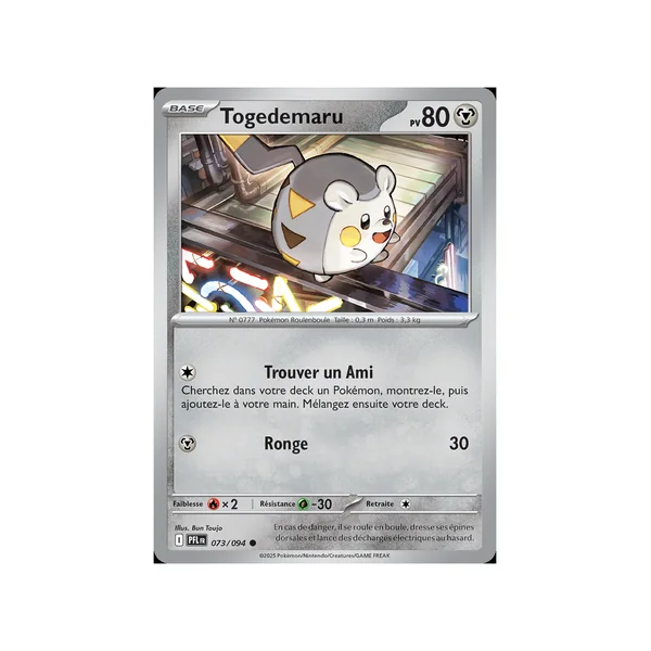 Carte Pokémon Togedemaru 073/094 Commune Flammes Fantasmagoriques