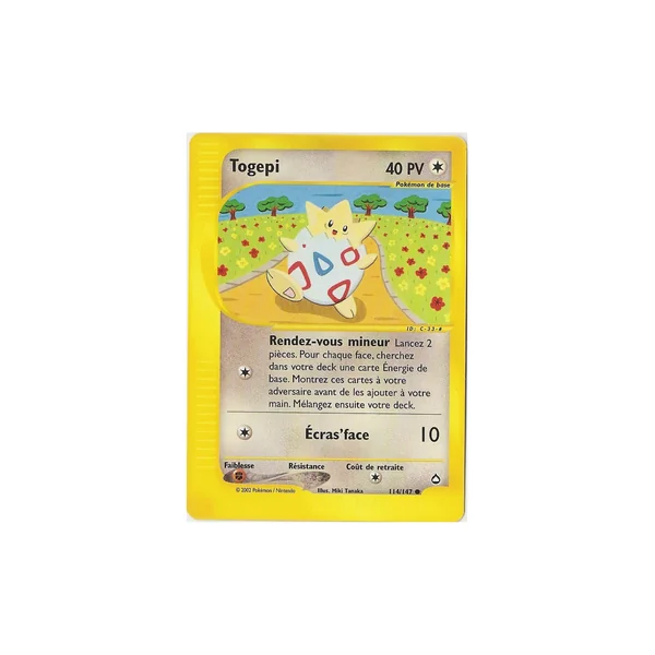 Carte Pokémon Togepi 114/147 Commune Aquapolis