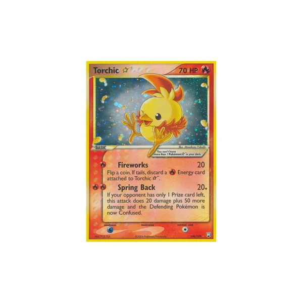 Carte Pokémon Torchic ☆ 108/109 Ultra Rare Team Rocket Returns