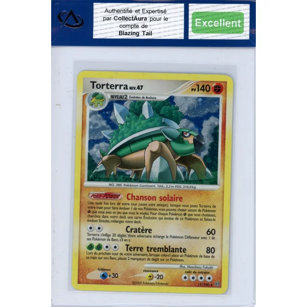 Carte Pokémon Torterra 11/100 COLLECTAURA Excellent