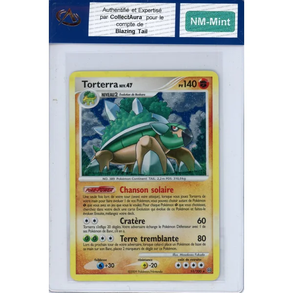 Carte Pokémon Torterra 11/100 COLLECTAURA NM-Mint