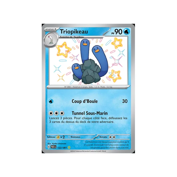Carte Pokémon Triopikeau 122/091 Shiny Destinées de Paldea
