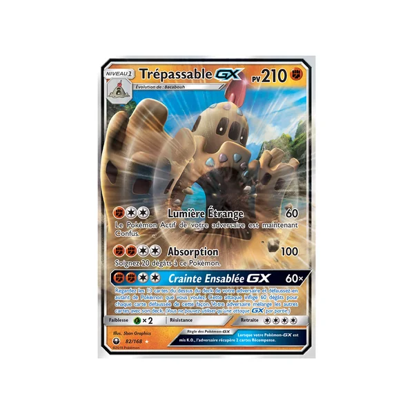 Carte Pokémon Trépassable-GX 82/168 Ultra Rare Tempête Céleste
