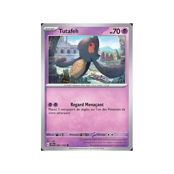Carte Pokémon Tutafeh 062/142 Commune Couronne Stellaire