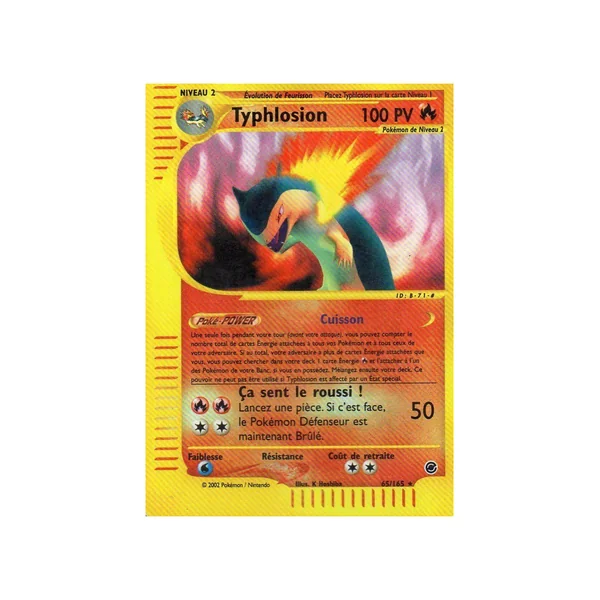 Carte Pokémon Typhlosion 65/165 Rare Expedition