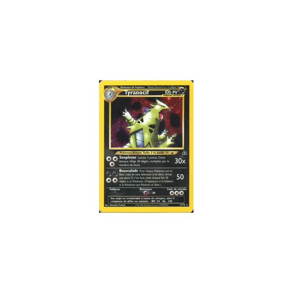 Carte Pokémon Tyranocif 12/75 Holographique Neo Discovery