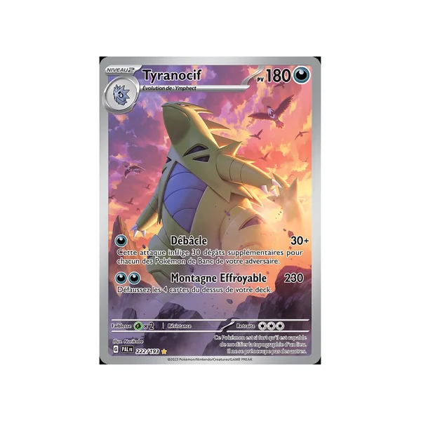 Carte Pokémon Tyranocif 222/193 AR Évolutions à Paldea