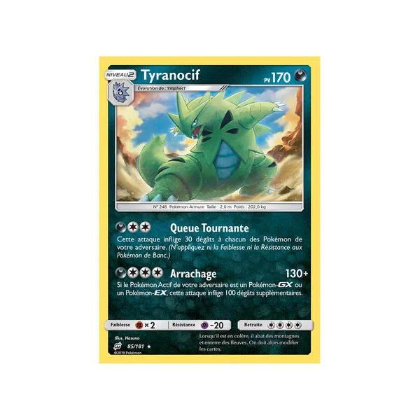 Carte Pokémon Tyranocif 85/181 Holographique Duo de Choc