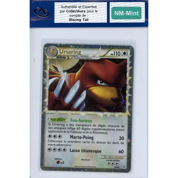 Carte Pokémon Ursaring 89/95 COLLECTAURA NM-Mint