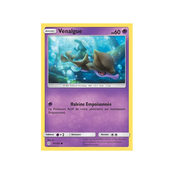 Carte Pokémon Venalgue 91/236 Commune Éclipse Cosmique