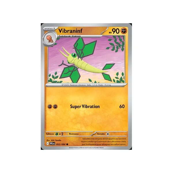 Carte Pokémon Vibraninf 052/094 Commune Flammes Fantasmagoriques