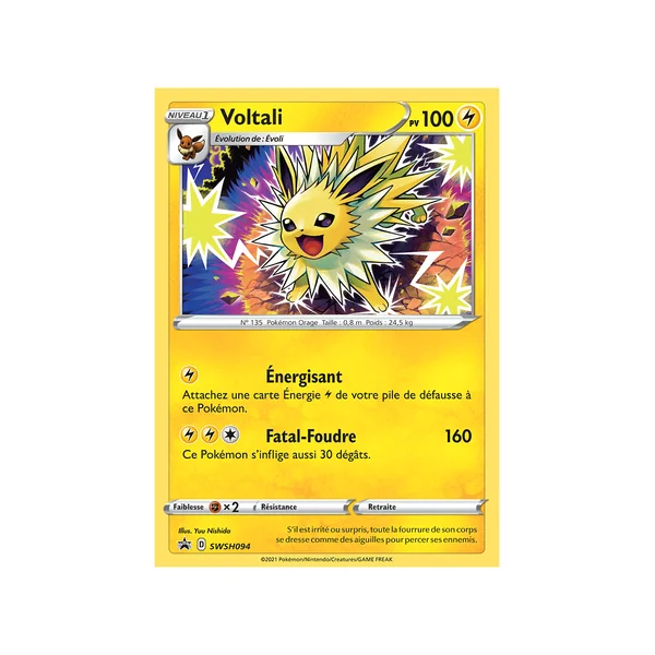 Carte Pokémon Voltali SWSH094 Promo SWSH