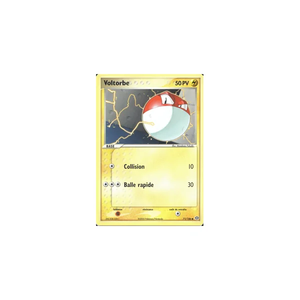 Carte Pokémon Voltorbe 71/106 Commune Émeraude