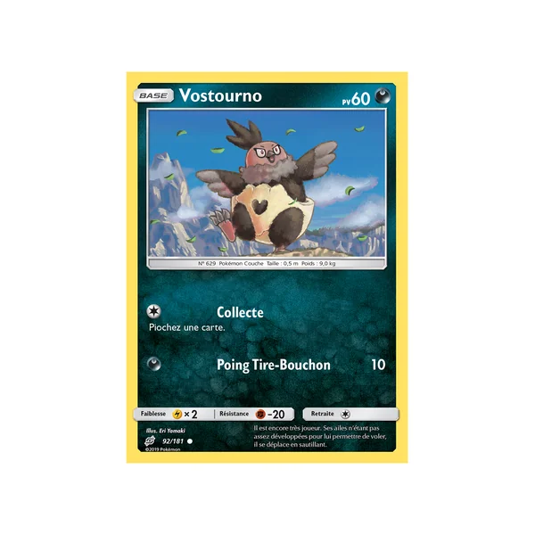 Carte Pokémon Vostourno 92/181 Commune Duo de Choc