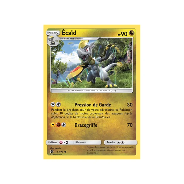 Carte Pokémon Écaïd 53/70 Commune Majesté des Dragons