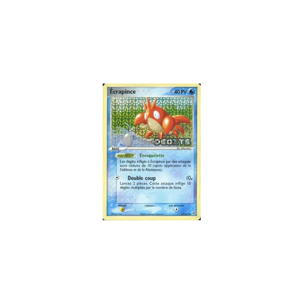 Carte Pokémon Écrapince 57/107 Commune Deoxys