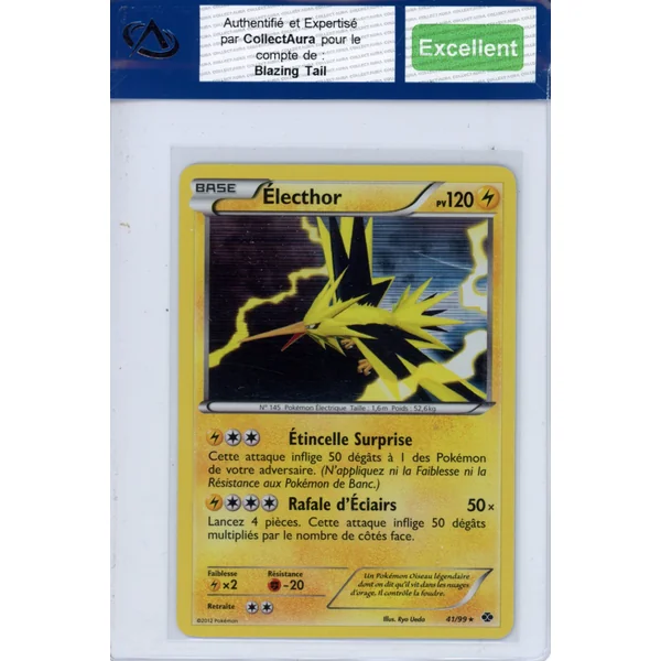 Carte Pokémon Électhor 41/99 COLLECTAURA Excellent