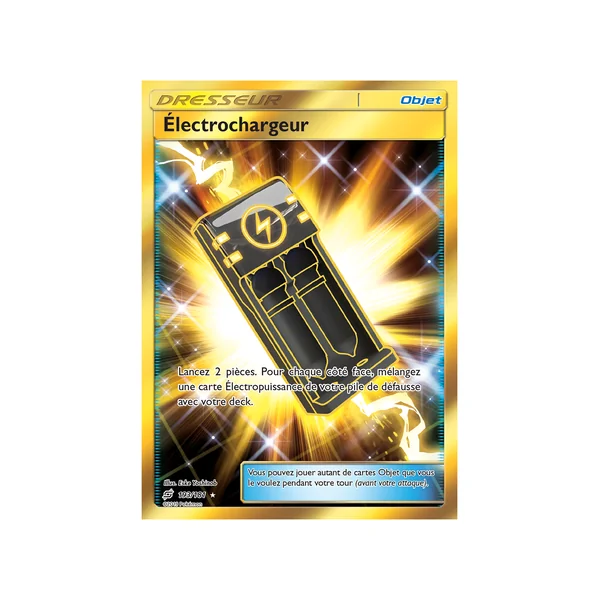 Carte Pokémon Électrochargeur 193/181 Gold Duo de Choc