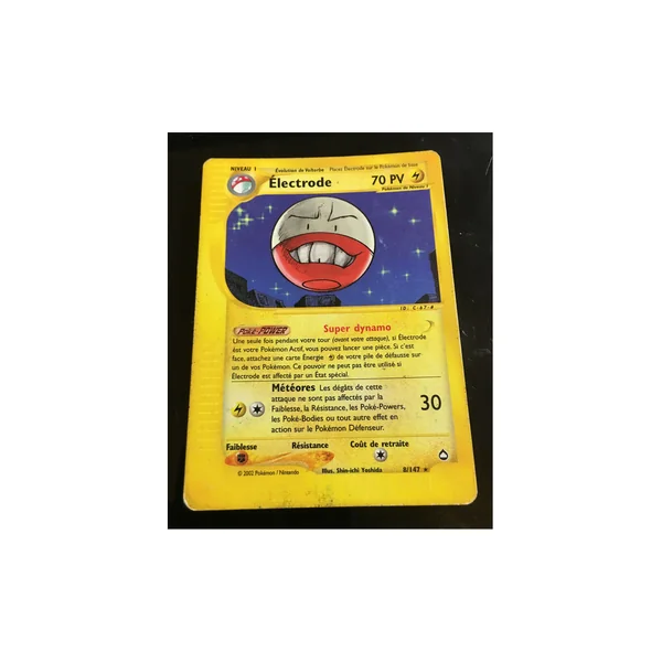 Carte Pokémon Électrode 8/147 Rare Aquapolis