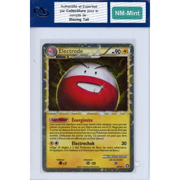 Carte Pokémon Électrode 93/102 COLLECTAURA NM-Mint