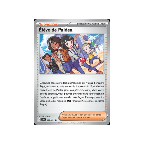 Carte Pokémon Élève de Paldea 086/091 Commune Destinées de Paldea