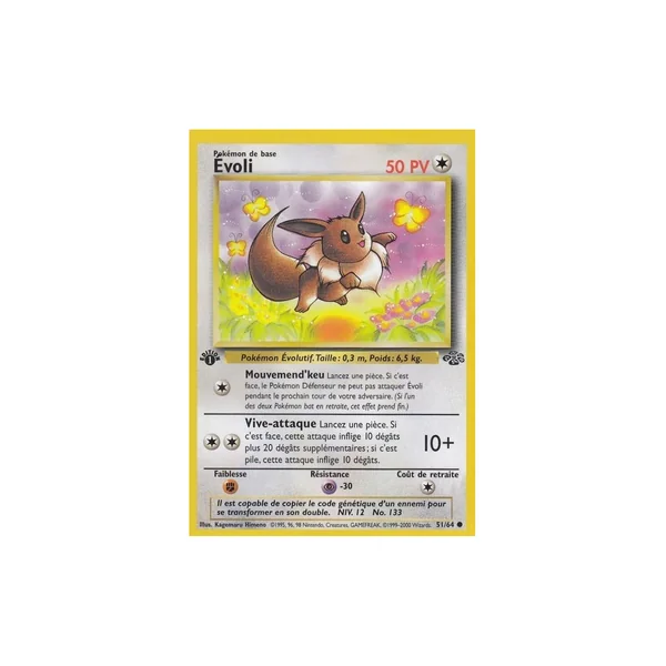 Carte Pokémon Évoli 51/64 Commune Jungle (JCC)